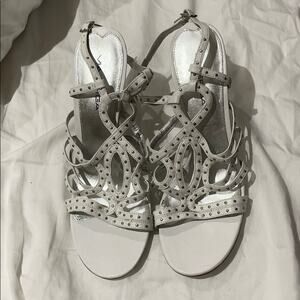 Via spiga 8.5 white hob nob high heel NWT
